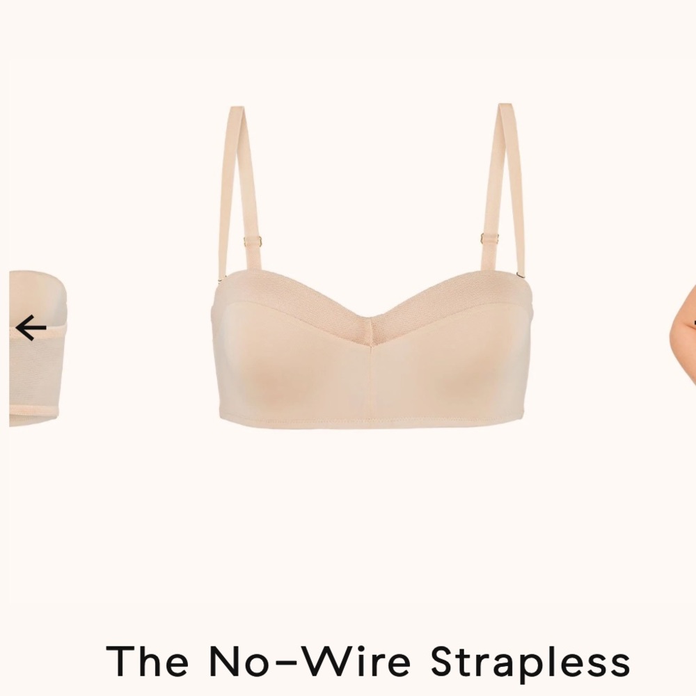 Lively no-wire strapless bra